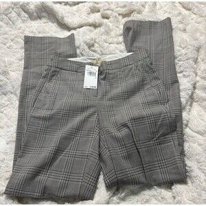 Michael Kors glen plaid trousers Bone